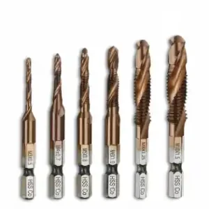 Transport gratuit Set Profesional Cu 6 Piese, Gaurire + Filet, M3 - M10, Extra Duritate (Cobalt)