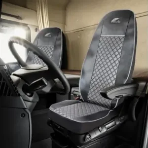Ultima șansă Set Huse Scaun Truck Umbrella Pentru Scania Seria R 2006-2020 Piele Ecologica Gri