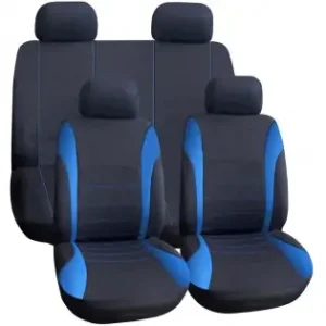 Bestseller Set Huse Scaun Auto Ieftine, Universale 9 Piese, Model H-Line - Albastru