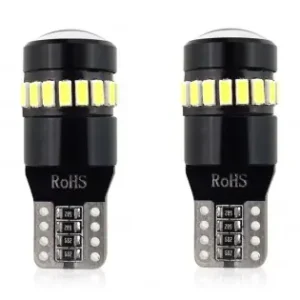 Set Becuri Auto Cu Led Canbus Compatibil T10 W5W 19 Smd Alb 12V, Destinat Competitiilor Auto Sau Off-Road Retur ușor