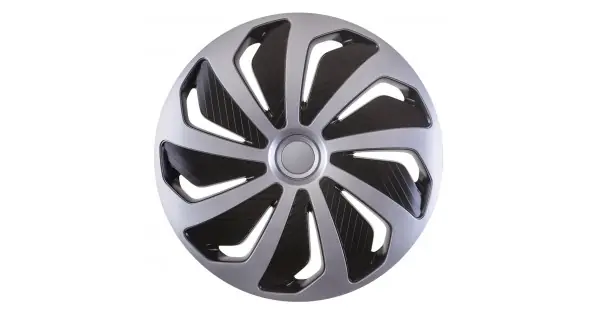 Expediere rapidă Set 4 Capace Roti Model Wind 14" - Silver & Black