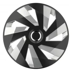 Set 4 Capace Roti Model Vector Rc 15" - Silver & Black Disponibil imediat