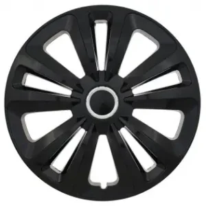 Bestseller Set 4 Capace Roti Model Terra Black, 15 Inch, Cu Inel Cromat