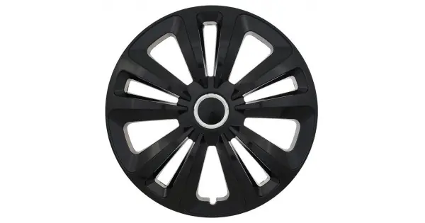 Bestseller Set 4 Capace Roti Model Terra Black, 15 Inch, Cu Inel Cromat