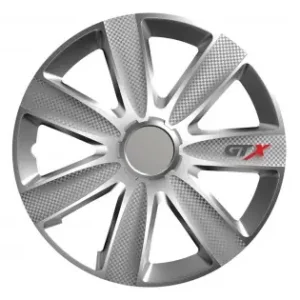 Ofertă exclusivă Set 4 Capace Roti Model Gtx 14" - Carbon & Silver