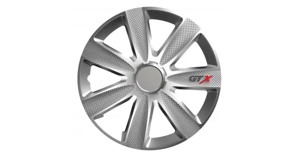Ofertă exclusivă Set 4 Capace Roti Model Gtx 14" - Carbon & Silver