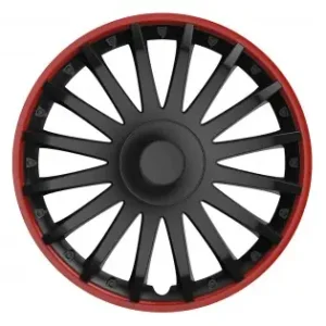 Set 4 Capace Roti Model Cristal 15" - Red & Black Comandă acum