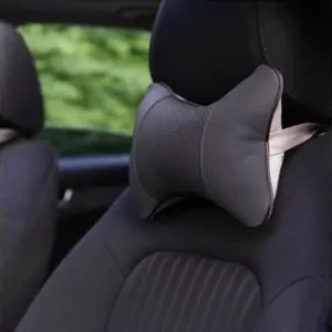 Set 2 Buc. Perne Tetiere Auto, Pentru Sustinere Gat Din Piele Ecologica, Culoare Gri Inchis Ofertă