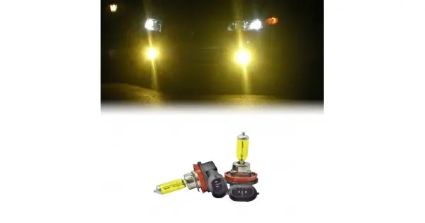 Set 2 Becuri H11 Pentru Proiectoare De Ceata, Culoare Galbena, 12V, 55W Ofertă