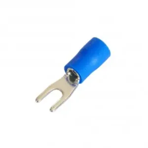Ultima șansă Set 100 Papuci Electrici Terminali Tip Furca Izolati 6.4Mm