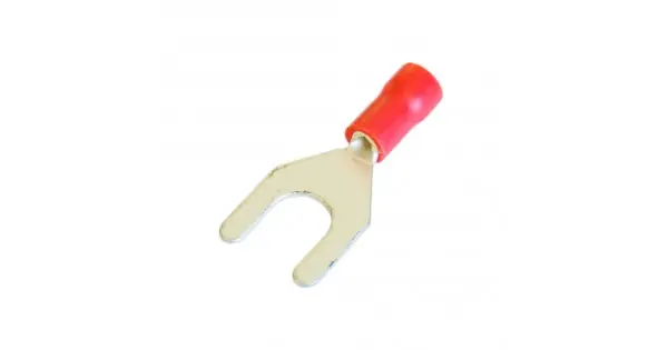 Set 100 Papuci Electrici Terminali Tip Furca Izolati 5.3Mm Expediere rapidă