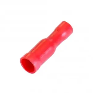 Cumpărături sigure Set 100 Papuci Electrici Terminali Izolati Total Rosii Cilindric 6.3X0.8Mm