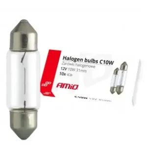 Set 10 Becuri Cu Halogen C10W Festoon, 31Mm, 12V Nu rata