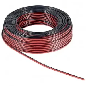 Cumpără acum Rola Cablu Pentru Boxe, 2 X 0.5 Mm, Lungime 10M, Culoare Rosu/Negru