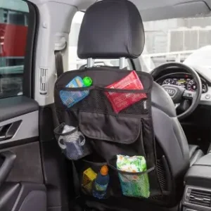Calitate înaltă Organizator Scaun Auto Cu 6 Buzunare, 36 X 57 Cm, Culoare Neagra