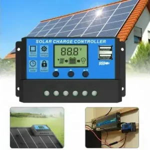 Controler/Regulator De Incarcare Panou Solar, 12 - 24V, 30A, Mini Dual Usb Discount