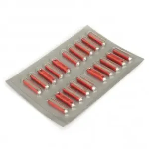 Lichidare de stoc Blister Sigurante Fuzibile Cilindrice 25A Rosii Set 20 Buc