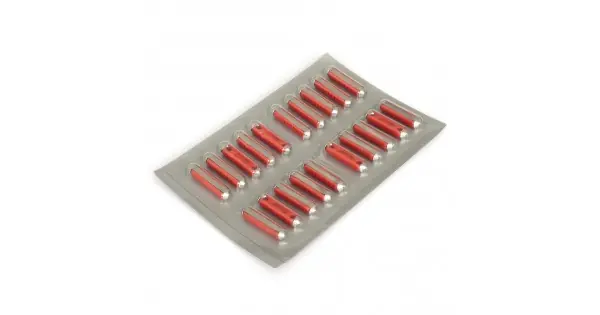 Lichidare de stoc Blister Sigurante Fuzibile Cilindrice 25A Rosii Set 20 Buc
