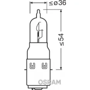 Bec Moto 12V S1 25/25 W Original Osram Promoție
