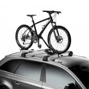 Transport gratuit Suport Auto Pentru Transport Bicicleta In Pozitie Verticala, Montaj Rapid Pe Barele Transversale, Capacitate 15Kg