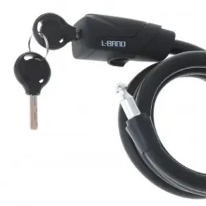 Antifurt Bicicleta, Dispozitiv De Blocare Biciclete, Spiralat, Cu Cheie, Lungime 150Cm, Culoare Neagra Ofertă exclusivă