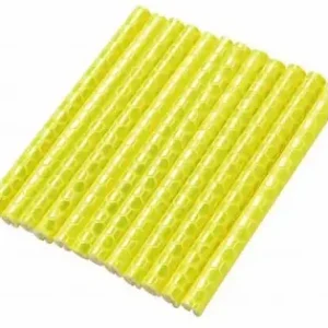 Set 12 Ornamente Din Material Reflectorizant Pentru Spite Bicicleta, Culoare Galben Ieftin