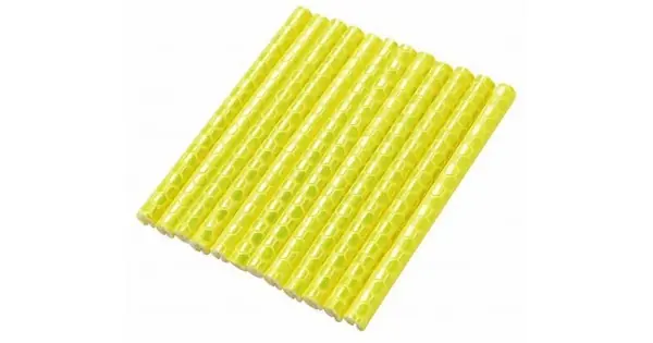 Set 12 Ornamente Din Material Reflectorizant Pentru Spite Bicicleta, Culoare Galben Ieftin
