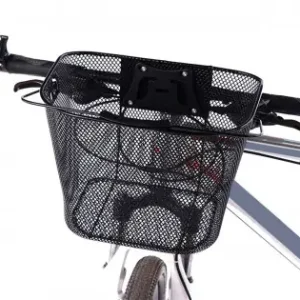 Reducere extra Cos Metalic Pentru Bicicleta Cu Maner, Demontabil, Conceput Pentru A Fi Montat In Partea Din Fata, Culoare Neagra