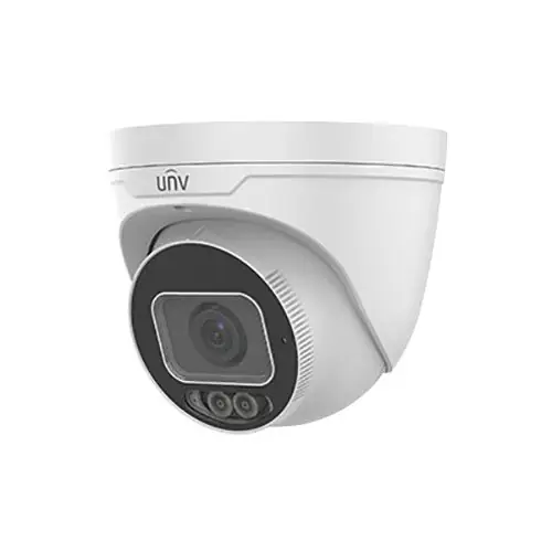 Lichidare de stoc Camera IP seria ColorHunter, 4MP, lentila 2.8 - 12mm Autofocus, IR 30m, Intrare Alarma, Audio, VCA, PoE, IP67, IK10 - UNV IPC3634SE-ADZK-WL-I0