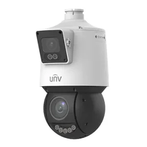 Ultima șansă Camera de supraveghere Dual-lens IP, PTZ, 4MP, IR 100m&WL30m, Audio, Alarm, PoE, IP66 - UNV IPC94144SFW-X25-F40C