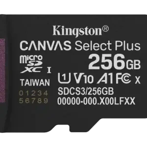 256GB micSDXC Canvas Select Plus Gen3 15 Transport gratuit