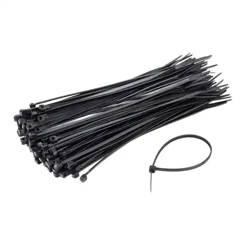 Coliere de plastic 200×2.5 mm, NEGRU, 100 buc TCP-200-2.5-B Mai ieftin