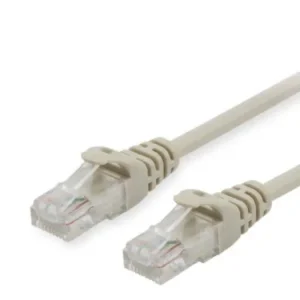 Cablu Patch Ethernet Cat6 U/UTP 2 m, AWG 26 (CCA), RJ‑45 Gold, PVC bej, 250 MHz EQUIP 625411 Chilipir