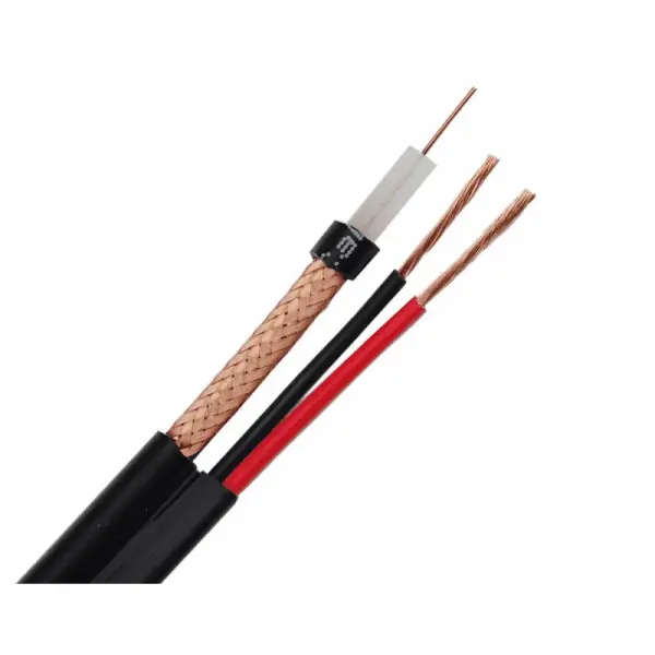 Cablu coaxial RG59 cu alimentare aluminiu cuprat 20m Ofertă exclusivă