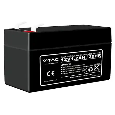 Acumulator gel plumb, V-tac, 12V, 1.2ah 97x43x57mm, SKU-23449 Reduceri