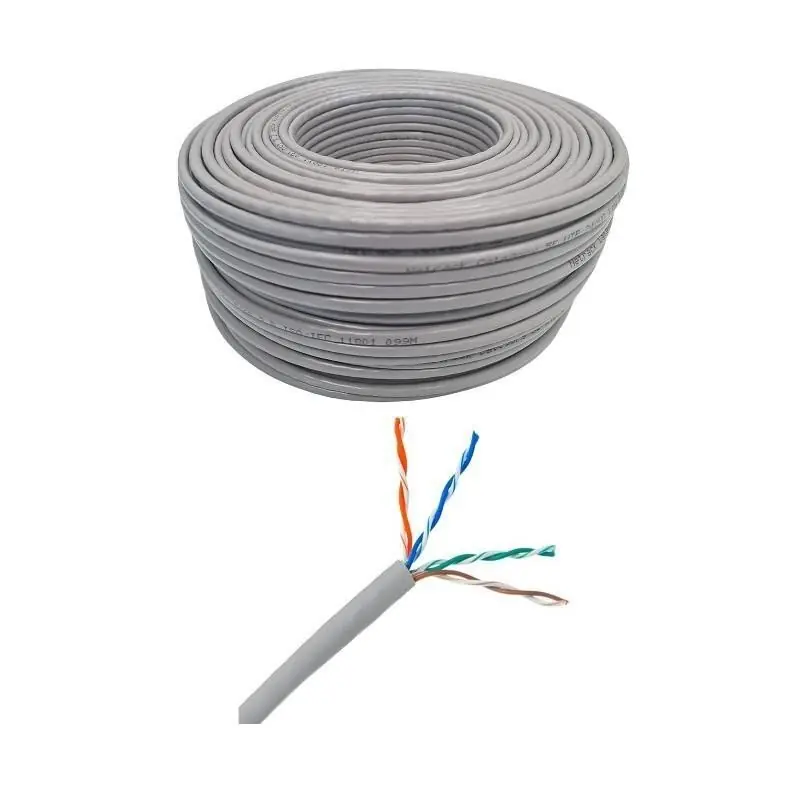 Cablu CAT6 UTP, 4x2x0.50mm CCA, rola 100m, gri Premium
