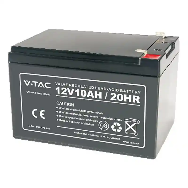 Cumpără acum Acumulator gel plumb, V-tac, 12V, 10ah, 151x98x101mm, SKU-23452