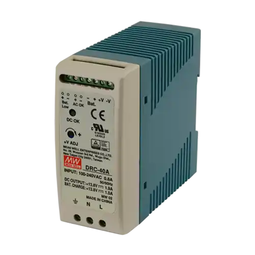 Sursa de alimentare in comutatie, 13.8V / 2.9A, sina DIN, backup - MEAN WELL DRC-40A Promoție
