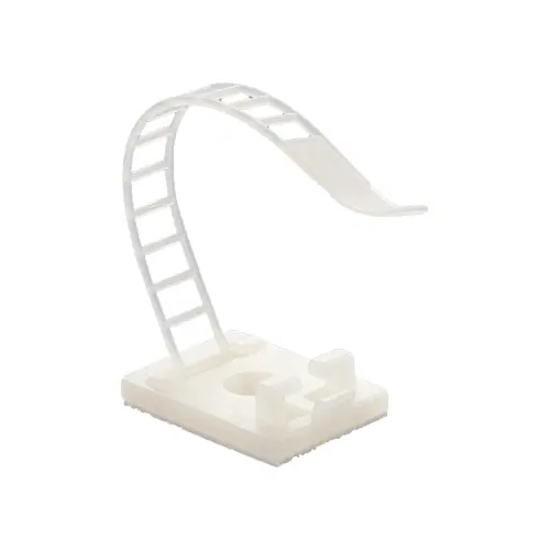 Suport plastic ajustabil pentru prindere cabluri, ALB, 25×18 mm, autoadeziv, 100 buc TAA-1-W Ofertă exclusivă