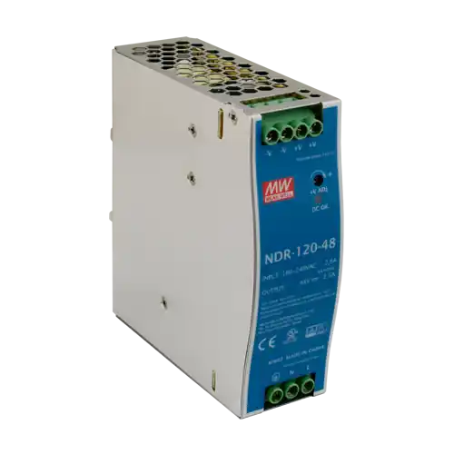 Sursa de alimentare in comutatie, 48V / 2.5A, sina DIN - MEAN WELL NDR-120-48 Chilipir