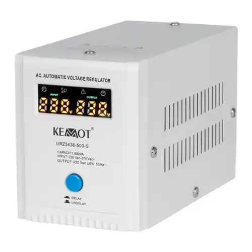 Chilipir Stabilizator tensiune automat 500VA 2 prize Schuko Kemot URZ3438-500-S