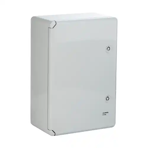 Cutie distributie IP65 din ABS gri, usa mata, placa metalica, 400x500x175 mm PP3003 Plată securizată