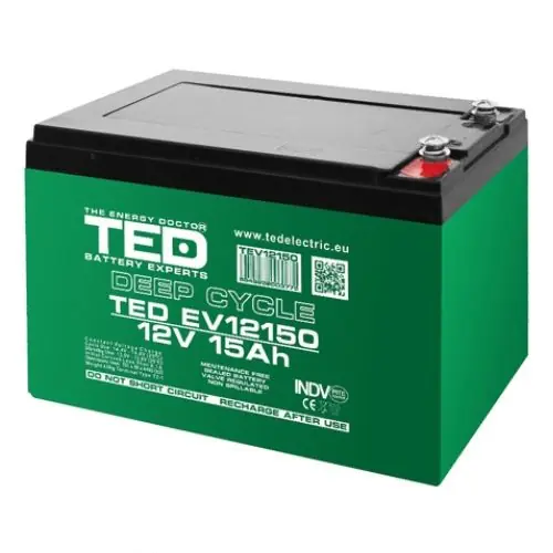 Acumulator vehicule electrice Deep Cycle 12V 15AH TED BAT -TED12V15AH Vezi acum