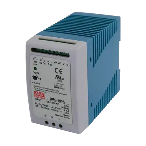 Sursa de alimentare in comutatie, 13.8V / 4.5A + 2.5A, sina DIN, backup - MEAN WELL DRC-100A Cel mai bun preț