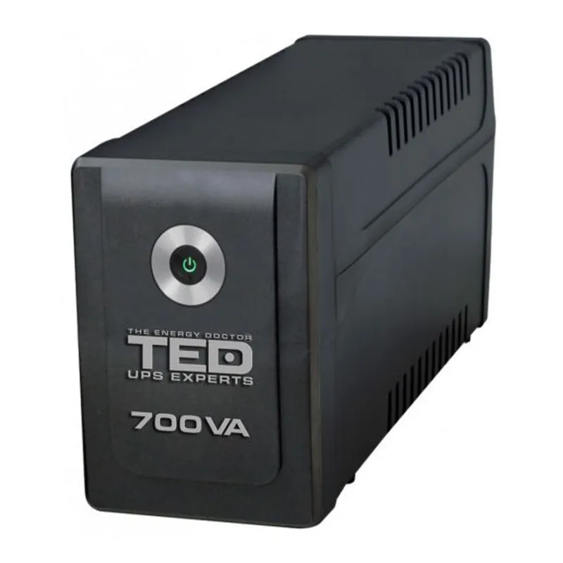 UPS 700VA / 400W LED Line Interactive cu stabilizator 2 iesiri schuko LED TED UPS Expert TED001542 Cel mai bun preț