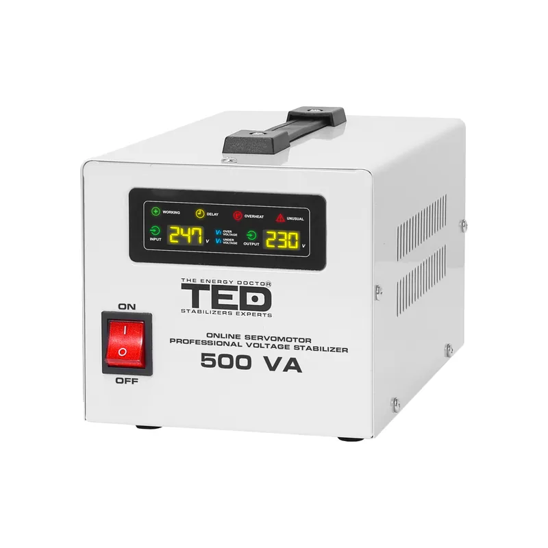 Bestseller Stabilizator retea maxim 500VA-SVC cu servomotor monofazat TED004680
