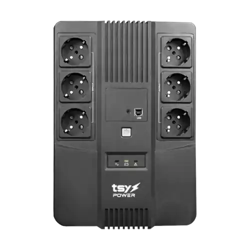 Cel mai bun preț UPS TSY Power, 600VA/360W, LED,line interactive, 6 x Schuko TSY-D-0K6-LED