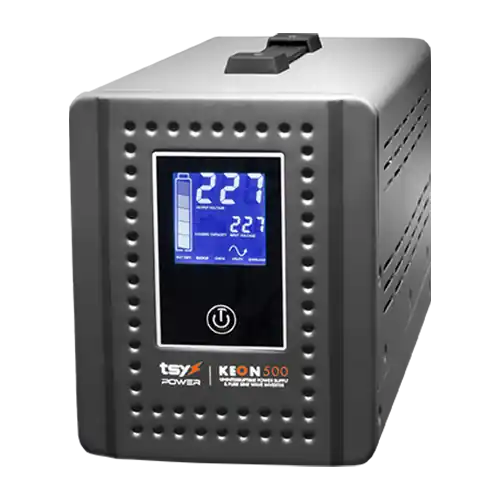 UPS 500VA, repornire automata, afisaj LCD, protectii multiple, Input AC 155-285V UPS-KEON-500VA Preț promoțional