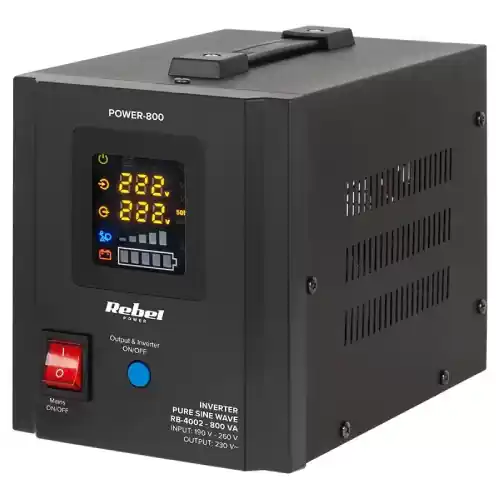 UPS Centrala termica, Electrocasnice, Electronice cu Sinus Pur 800VA 500W 12V Rebel RB-4002 Ofertă
