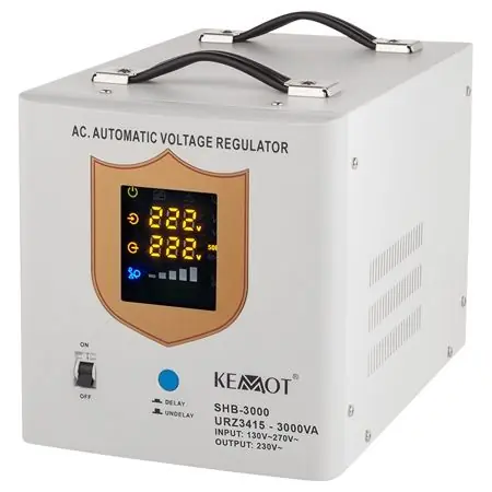 Stabilizator tensiune automat servo-motor 3000VA Kemot URZ3415 Ofertă specială